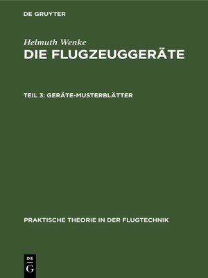 cover image of Geräte-Musterblätter